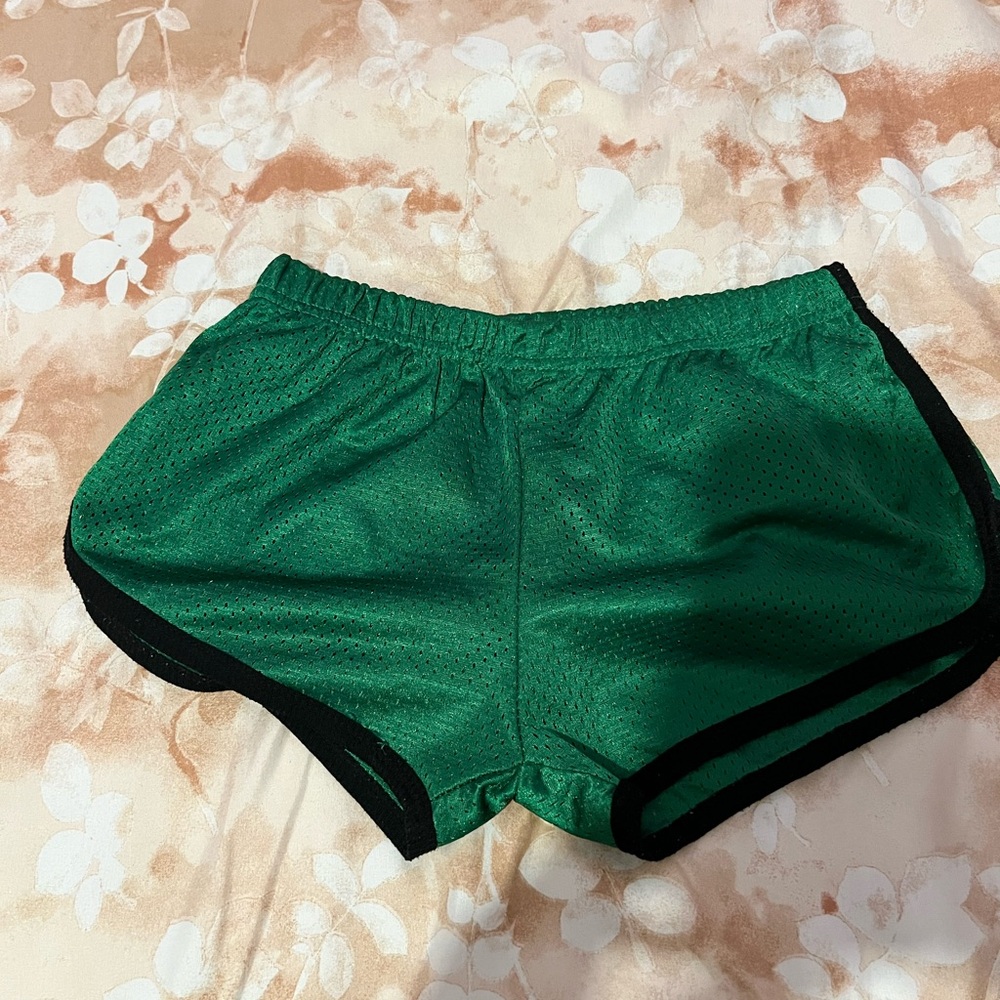 Green Women's Athletic Shorts